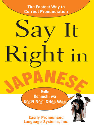 cover image of Say It Right In Japanese